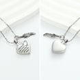 thumbnail image 5 of God Has You In His Arms, I Have You In My Heart - Heart Urn Necklace for Ashes with Birthstone Cremation Necklace for Human / Pet Ashes Necklace, 5 of 8
