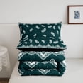thumbnail image 5 of Homewish Green Boho Queen Comforter Set,Rustic Paisley Pattern Comforter Sets Queen,Black Reversible,3pcs,1 Comforter and 2 Pillowcases, 5 of 7