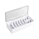 thumbnail image 2 of Organizador de extensiones de pestañas, caja de almacenamiento profesional de acrílico transparente de gran capacidad, contenedor de suministros para blanco, 2 of 8