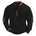 thumbnail image 2 of Blusas y camisas de manga larga con cuello redondo Sudadera con capucha de cuello redondo para hombre Jersey estampado Blusa de poliéster de manga larga para hombre, 2 of 4