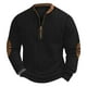 thumbnail image 2 of Blusas y camisas de manga larga con cuello redondo Sudadera con capucha de cuello redondo para hombre Jersey estampado Blusa de poliéster de manga larga para hombre, 2 of 4