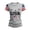 Light Gray #3, variant on Evdexr Womens 250th Anniversary Usa Shirts 4th Of July T Shirts Patriotic Short Sleeve Usa Flag Print Tees 1776 2130 Crewneck Casual Plus Size Blouses Army Green L