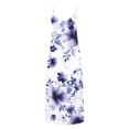 thumbnail image 4 of Fatuov Flowy Boho Dress for Women Plus Size Floral Print Summer Lightweight Maxi Dress for Weekend Sleeveless Round Neck Loose Dress Multicolor M, 4 of 4