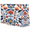 Multicolour 4, variant on Snowflake Tote Beach Bag for Women Ladies with Zipper Christmas Large Waterproof Sandproof Swim Pool Bag