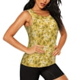 thumbnail image 2 of Fotbe Flower Blusas Sin Mangas para Mujer – Estilo Casual, Corte Suelto, Slim-Fit, Cuello Redondo Deportivo, Tops de Verano para Gimnasio y Yoga-Medium, 2 of 7