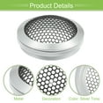 thumbnail image 4 of Unique Bargains 1 Pcs 2" Car Speaker Grills Cover Mesh Audio Subwoofer Protector Silver Tone Black, 4 of 8