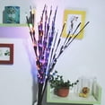 thumbnail image 6 of 1PC 5 Branch Lights LED Branches Decorative Light Battery Powered DIY Tree Willow Branches Lamp for Home Holiday Party Decor Warm White - 20LEDs, 6 of 7