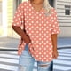 thumbnail image 1 of mfyjkho Tops Para Mujer, Camiseta Deportiva De Verano De Manga Corta Con Cuello Ancho Para Mujer Tops Para Mujer Xxl, 1 of 5