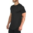 thumbnail image 2 of Dagegui Mens Gym Workout T-Shirt Mesh Slim Fit Short Sleeve Black Tops Performance Athletic Shirts Quick Dry Moisture Wicking Running Training Tee M, 2 of 9