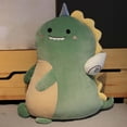 thumbnail image 2 of Cojín de peluche con forma de animal, muñeco suave para cumpleaños, Navidad y niños. Verde oscuro, 2 of 8