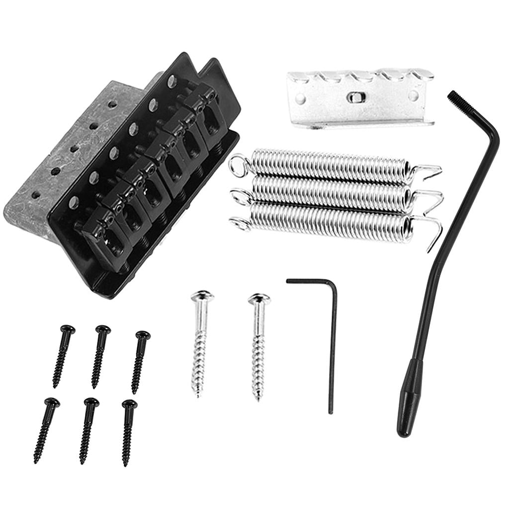 Dualoai Electric Guitar Single Shake Bridge Crank Bar Screws Wrench Spring for ST Black