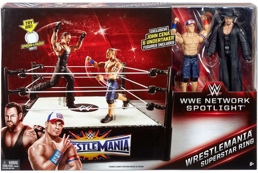 Wrestlemania Superstar Ring Includes The Rock Triple H Wwe Wrestling Walmart Com