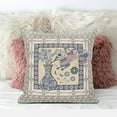thumbnail image 6 of Amrita Sen Designs CAPL589FSDS-BL-16x16 16 x 16 in. Love Your Vase Peacock Suede Blown & Closed Pillow - Beige, Pink & Green, 6 of 8
