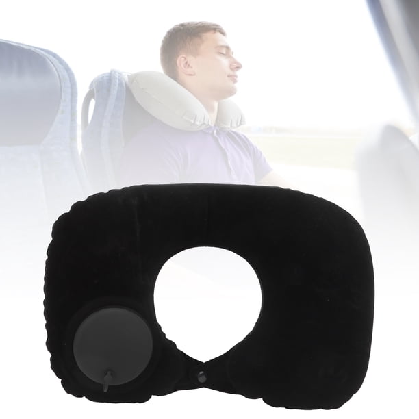 Almohada en forma de u, cojín inflable Suave para reposacabeza, protección cervical para coche, oficina, avión, viaje