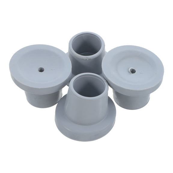 QIFULL Nonslip Chair Legs Cover Rubber Feet For Shower Chair Bath Stool 4Pcs Grey 2.3X2.3X1.5In