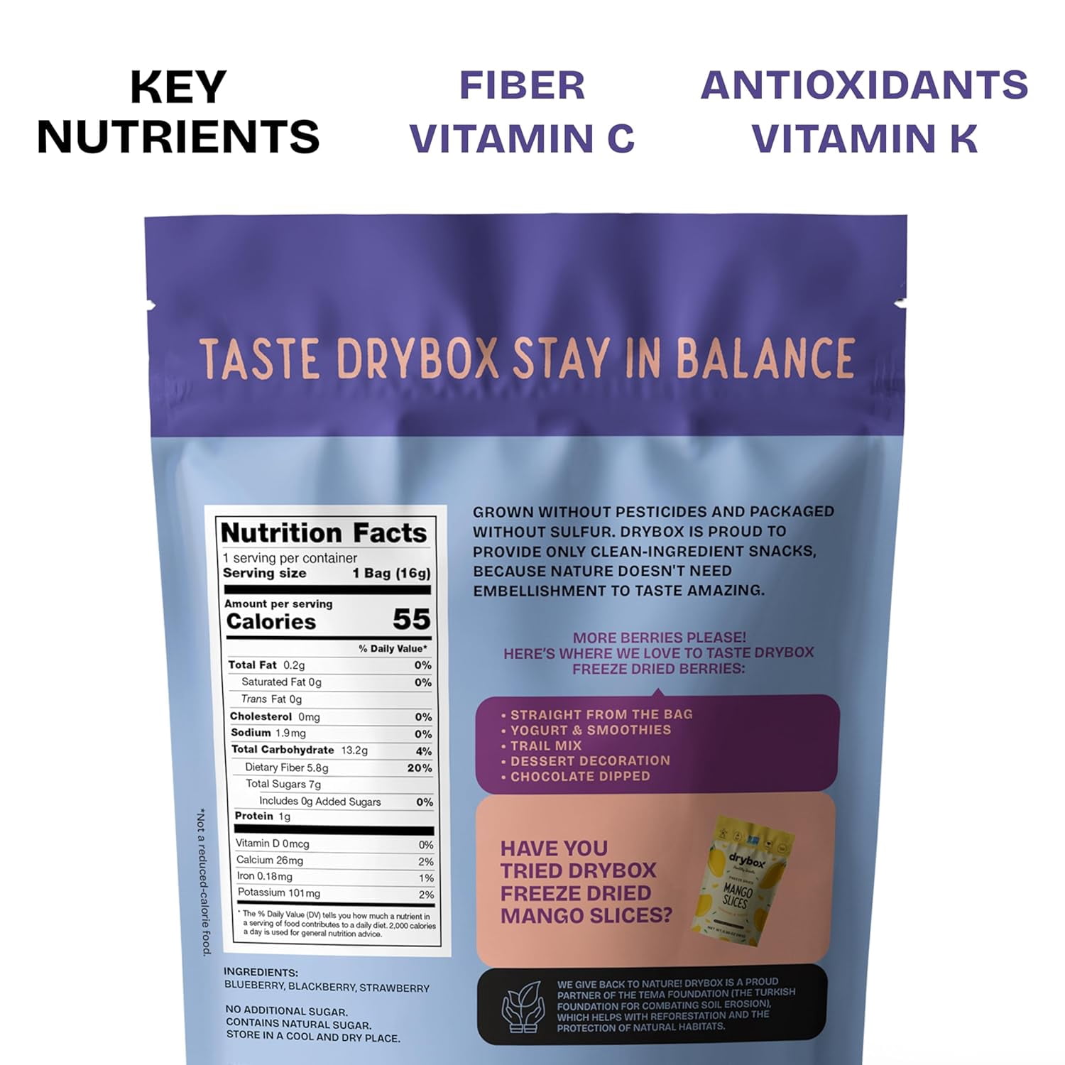 (Pack Of 12) Drybox Fruit Dried Berry Mix Freeze 0.56 Oz