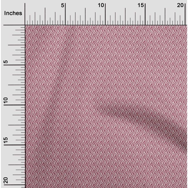 oneOone Silk Tabby Fabric Chevron Geometric Print Fabric by The Yard 42 Inch Wide
