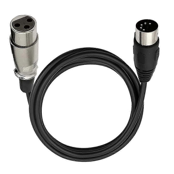 Cable de audio DIN de 5 pines a XLR de 3 pines para conectar instrumentos musicales o cables con MIDI o XLR. DIN 5P macho a XLR hembra. p20241126109
