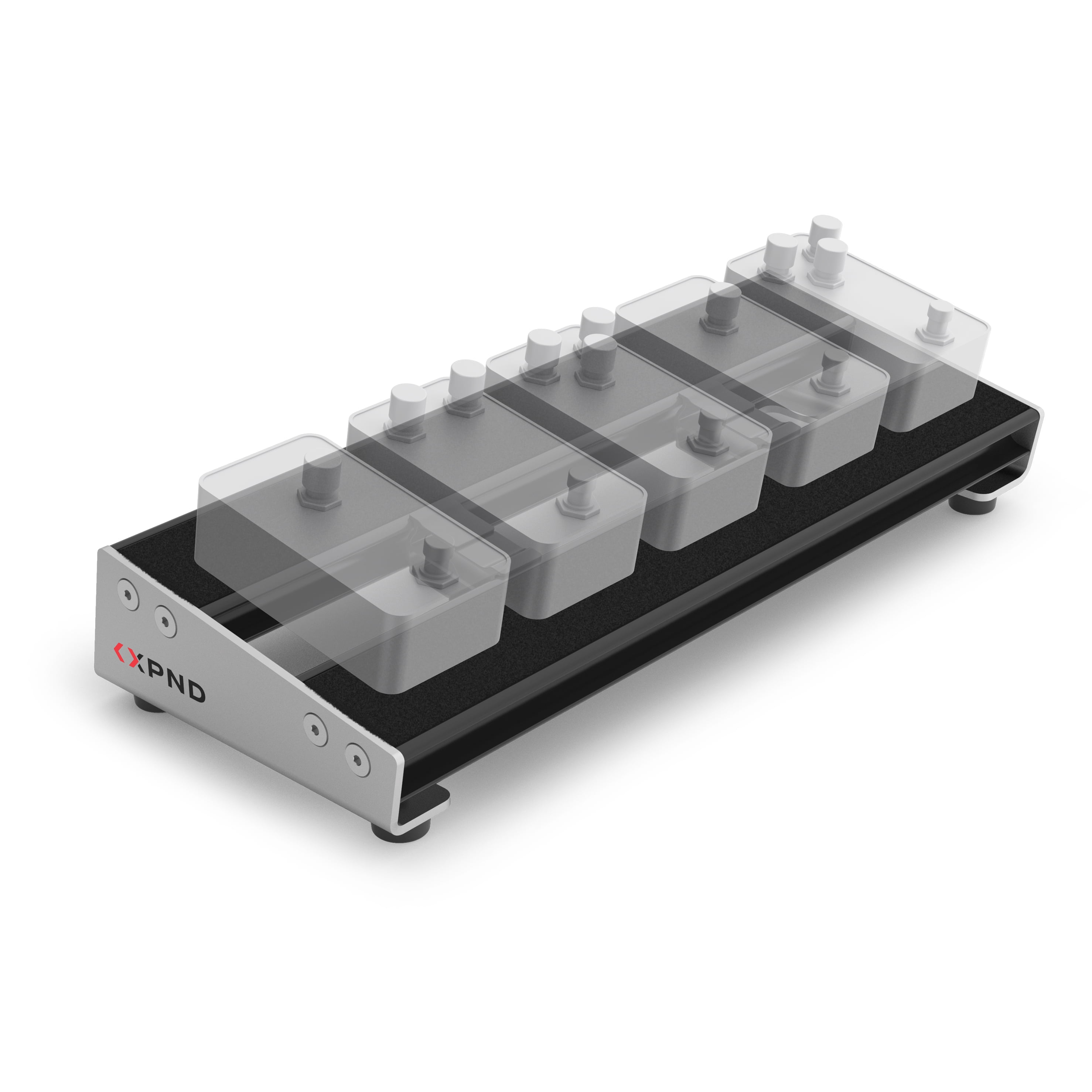 D'Addario XPND Core Single Row Pedalboard Small Black