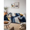 thumbnail image 6 of Navy Blue Marble Couch Cover Sofa Covers 3 Cushion Sectional Couch, Gold Modern Art Washable Sofa Covers Slipcover Sectional Sofa Cover, Furniture Protector 71"x150", 6 of 9