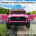 thumbnail image 2 of TOKTOO 24V Ride on Car for Big Kids, 800W Powerful Wheels, Licensed Chevrolet Colorado 2 Seater Ride on Toys, Ride on Truck with Rear Storage, Electric Kids Car for Boys Girls Aged 3-8 Years, Pink, 2 of 10