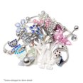 thumbnail image 1 of 10 Randomly Picked Belly Rings - Hearts, Jewels, Butterflies, 316L Steel, 1 of 6