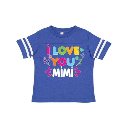 

Inktastic I Love You Mimi with Flowers Gift Toddler Toddler Girl T-Shirt