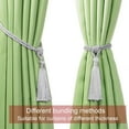 thumbnail image 4 of 2 Pcs Curtain Tiebacks Tassel Tie-Backs, Handmade Curtain Holdbacks Rope Curtains tie Handmade Curtain Holdbacks for Home and office Window Drapery, 4 of 5