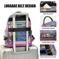 thumbnail image 3 of FORMRS Mini Backpack Purse for Women Travel Daypack Casual Shoulder Bag, Purple Window Scene, 3 of 7