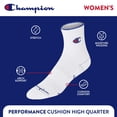 thumbnail image 4 of Calcetines Champion High Quarter para mujer, paquete de 6, 4 of 6