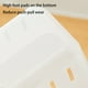 thumbnail image 5 of Contenedor de plástico transparente con divisiones ajustables | Organizador para despensa de cocina y refrigerador | Contenedor duradero de polipropileno con asas | Cajón multiusos para gabinetes,, 5 of 6