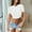 White, variant on Uooqdmx Crop Tops for Women, Short Sleeve Shirts for Women, Women Plain Tshirt, Going Out Crop Tops Crew Neck Casual Basic Tight Tees Shirt, Fitted Shirts for Women, Beige L