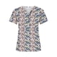 thumbnail image 4 of Puntoco 2024, tops a la moda de verano para mujer, top de manga corta holgado informal con estampado con cuello en V, top/camisa de manga corta con cuello en V, 4 of 5