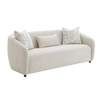 Acme Furniture Etienne Sofa w/3 Pillows, Beige Linen