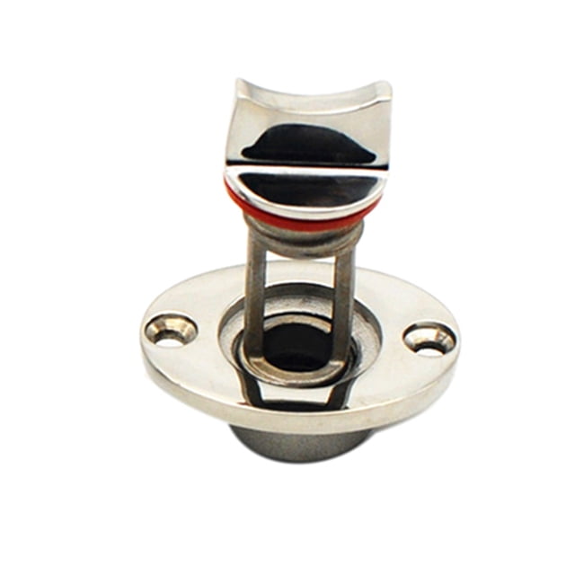 Bouchon de Vidange de Bateau en Acier Inoxydable Bung Trou de Drainage Quincaillerie de Quincaillerie de Quincaillerie Marine de Quincaillerie, Joint Rouge