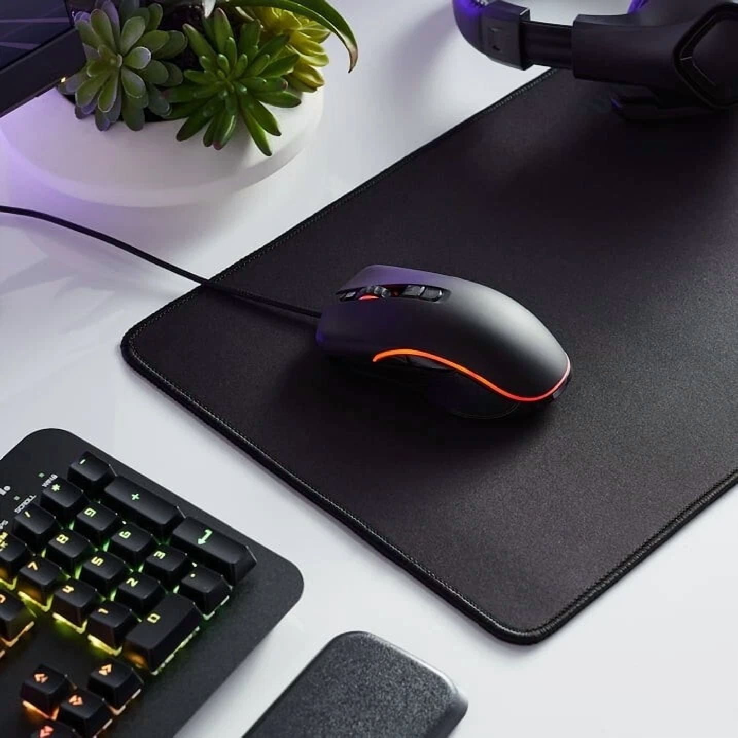 CIRCLE- Onn. Gaming Mouse Wired - USB 6 ft Cable LED Lighting Effects (100004359) - NEW™