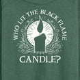 thumbnail image 3 of Hocus Pocus - Who Lit Black Flame Candle - Women's Lightweight French Terry Long Sleeve Shirt, 3 of 5