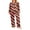 Brown, variant on Cathery Women Christmas 2 Piece Pajama Set Striped Long Sleeve Button Shirt Pants Pjs Set Santin Sleepwear Loungewear