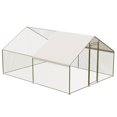 thumbnail image 1 of Large Metal Chicken Coop with Premium Anti-Rust Steel & Anti-Ultraviolet Waterproof Cover, 1 of 6