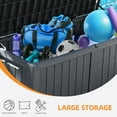 thumbnail image 4 of Dextrus Outdoor Storage Deck Box 120 Gallon - Large Resin Patio Storage for Outdoor Pillows, Garden Tools and Pool Supplies - Waterproof and Lockable (Dark Grey), 4 of 6