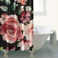 thumbnail image 5 of Waterproof Pioneer Shower Curtain 36x72 Inch Polyester Unique Colorful Floral Shower Curtain for Bathroom Hotel Home Decor with 7 Plastic Hooks, 5 of 5