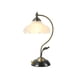 thumbnail image 1 of Lámpara de mesa de cristal con forma de flor, lámpara de mesa for dormitorio, lámpara de mesita de noche, bombilla LED, estilo vintage, elegante y tradicional., 1 of 9