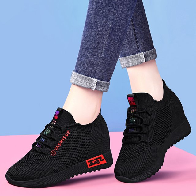 XEGLSBU Chaussures pour Femmes Espadrilles de Course Tennis Antidérapantes Marche Gym Entraînement Athlétiques Confortables Mode saport Chaussure Décontractée
