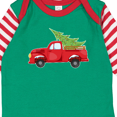thumbnail image 4 of Inktastic Christmas Vintage Truck with Christmas Tree Boys or Girls Long Sleeve Baby Bodysuit, 4 of 5