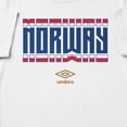 thumbnail image 2 of Umbro Men's Norway Stacked Soccer T Shirt (White, S-XXXL), 2 of 4