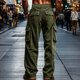 thumbnail image 4 of Pantalones largos para hombre, lisos, informales, con correa elástica, para fitness al aire libre, pantalones cargo, pantalones para hombre, 4 of 5