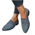 thumbnail image 4 of Dpityserensio Shoes Women Clearance Women's Solid Color Low Heel Comfortable Casual Shoes Blue 5.5(36), 4 of 9
