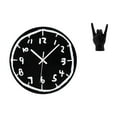 thumbnail image 1 of Reloj de pared,Reloj de pared silencioso y decorativo que no hace tictac,Reloj moderno de 12 pulgadas para pared de casa o oficina,sencillo.,Estatua del gesto de la roca,Estatuas y figuras de, 1 of 8