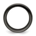 thumbnail image 2 of Diamond2Deal Black Ti and Titanium Polished Grooved Step Edge 9mm Men's Band Size 12, 2 of 6
