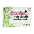 thumbnail image 2 of Sock Snob - Mens 3 Pairs Non Elastic Top Antibacterial Anti Sweat Bamboo Socks, 2 of 2